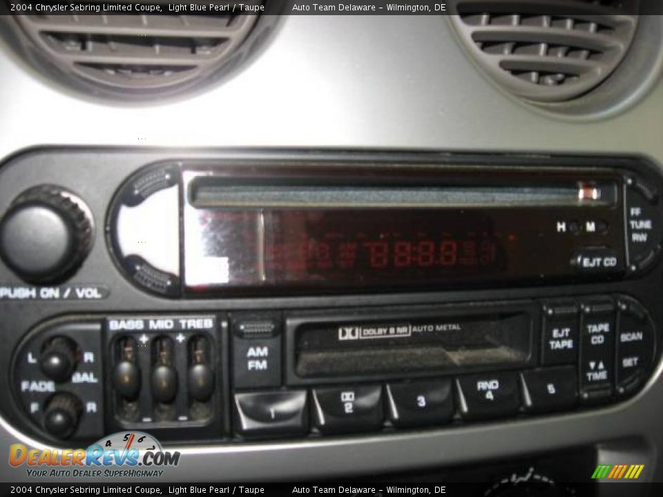 2004 Chrysler Sebring Limited Coupe Light Blue Pearl / Taupe Photo #12