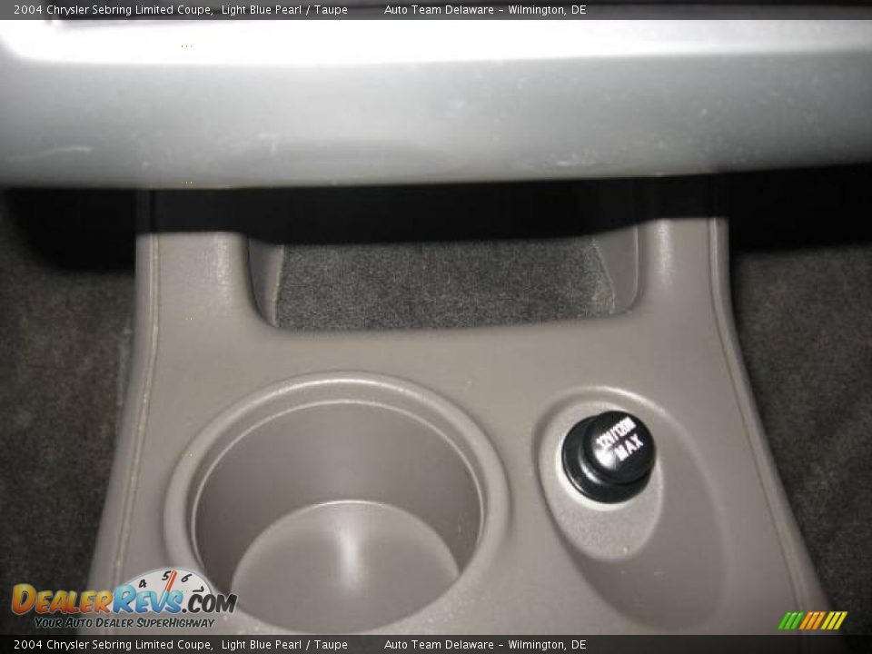 2004 Chrysler Sebring Limited Coupe Light Blue Pearl / Taupe Photo #14