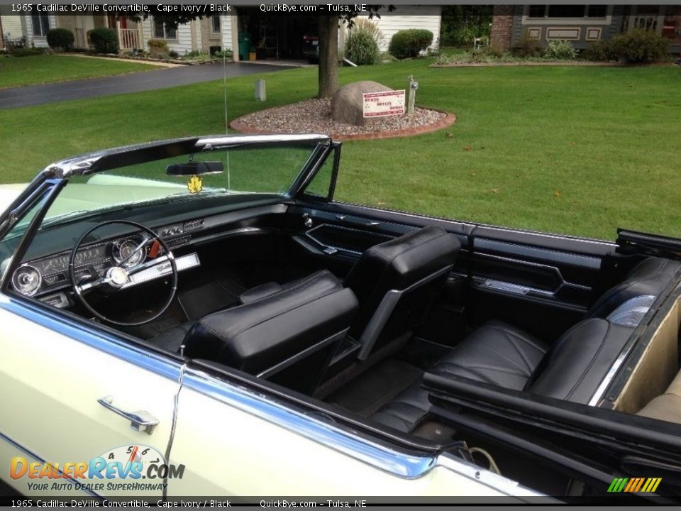 Black Interior - 1965 Cadillac DeVille Convertible Photo #4