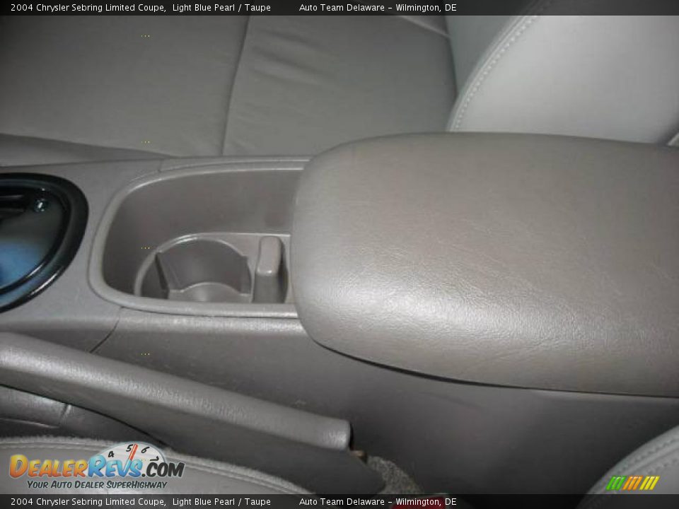 2004 Chrysler Sebring Limited Coupe Light Blue Pearl / Taupe Photo #16