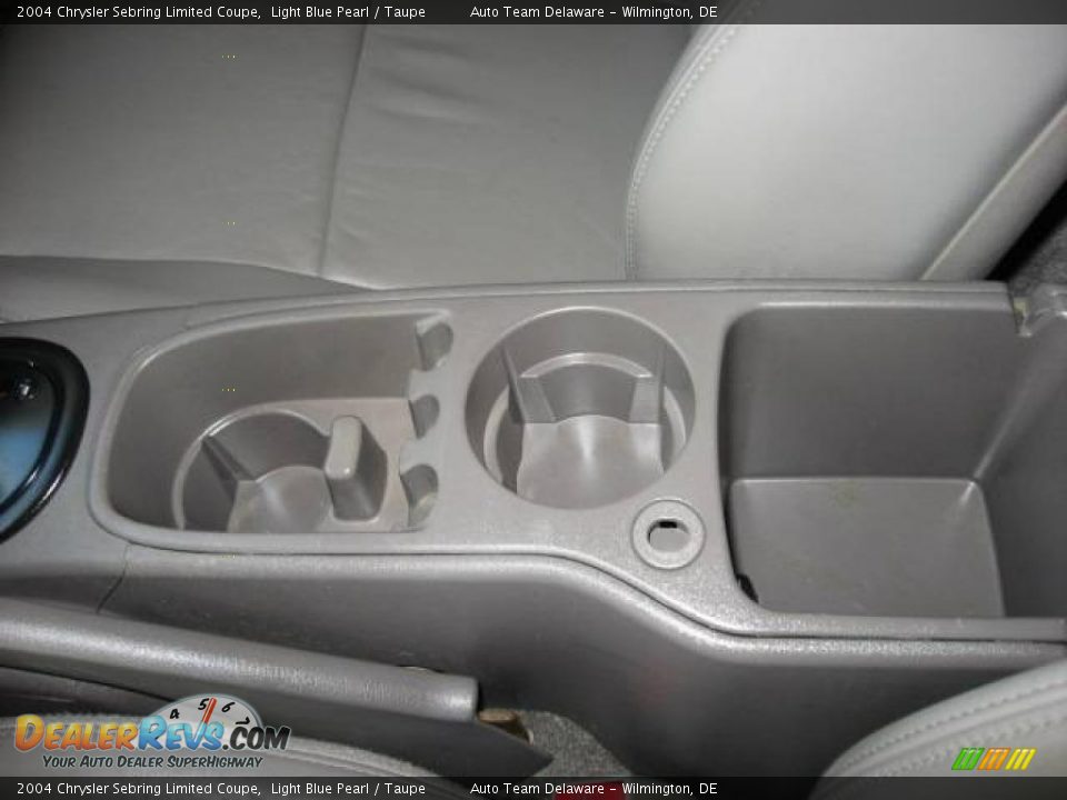 2004 Chrysler Sebring Limited Coupe Light Blue Pearl / Taupe Photo #17