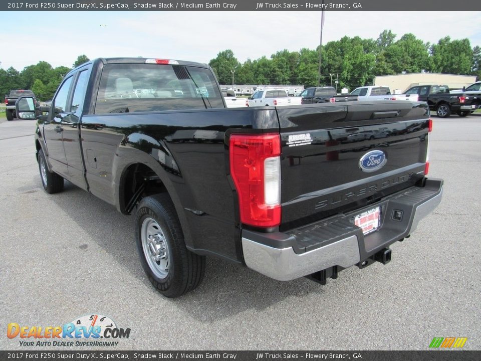 2017 Ford F250 Super Duty XL SuperCab Shadow Black / Medium Earth Gray Photo #3