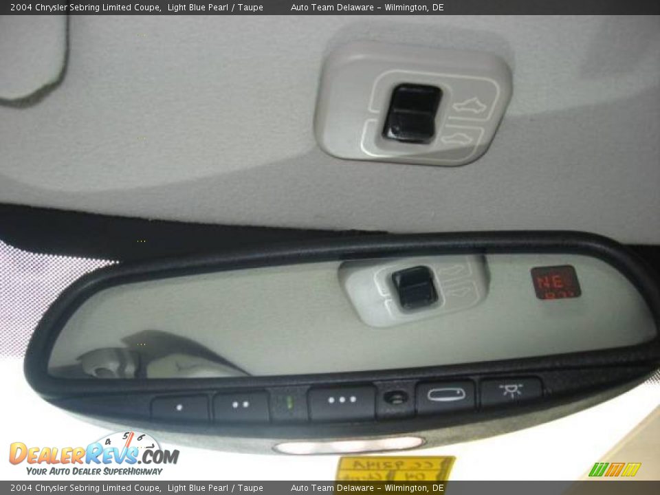 2004 Chrysler Sebring Limited Coupe Light Blue Pearl / Taupe Photo #19