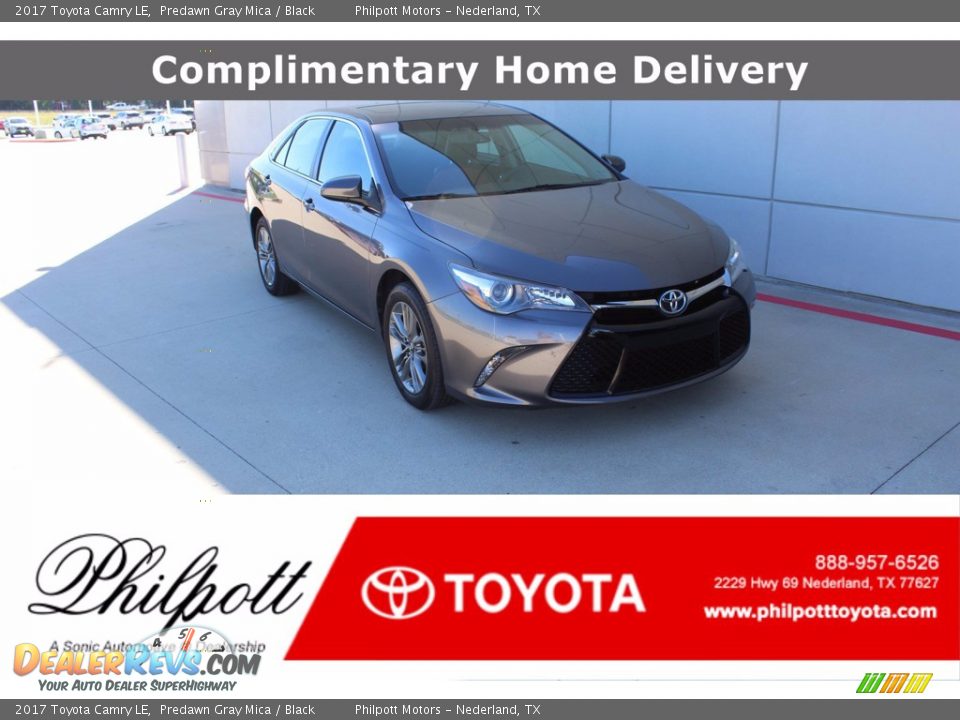 2017 Toyota Camry LE Predawn Gray Mica / Black Photo #1