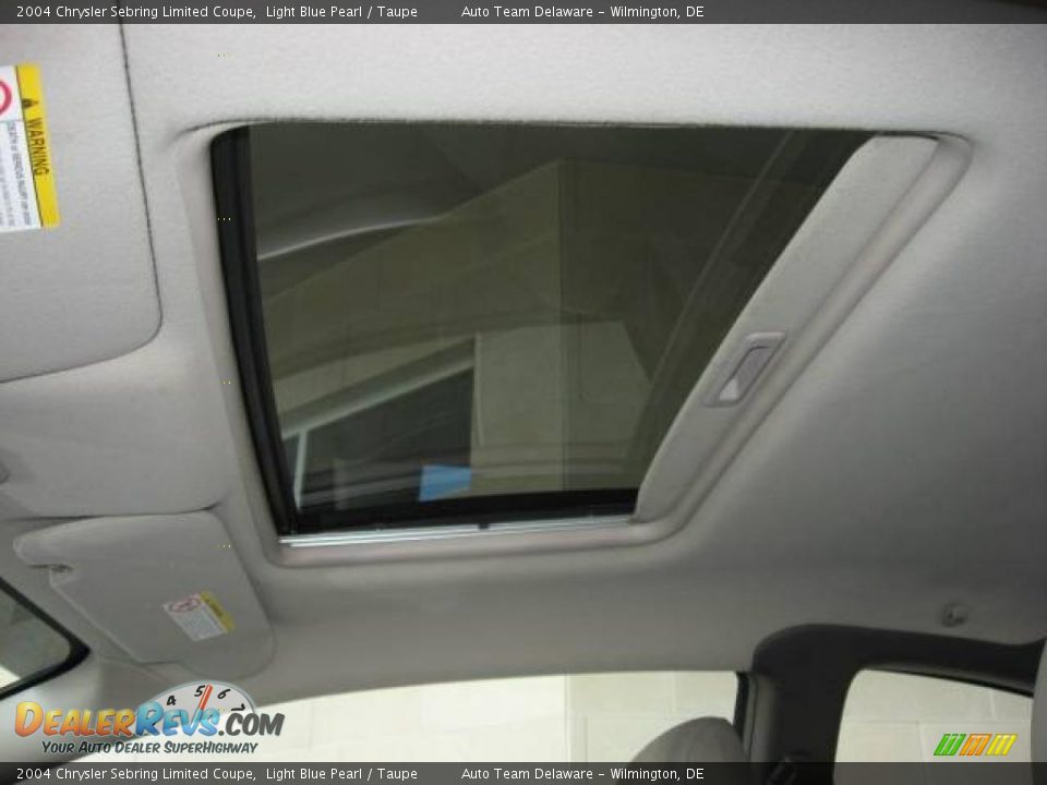 2004 Chrysler Sebring Limited Coupe Light Blue Pearl / Taupe Photo #20