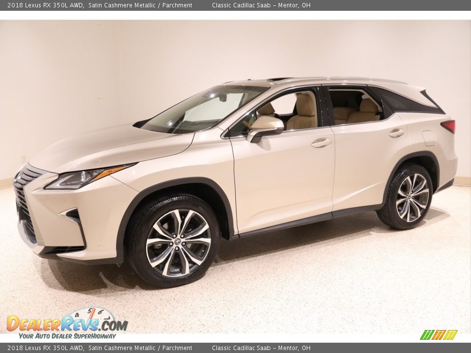 2018 Lexus RX 350L AWD Satin Cashmere Metallic / Parchment Photo #3