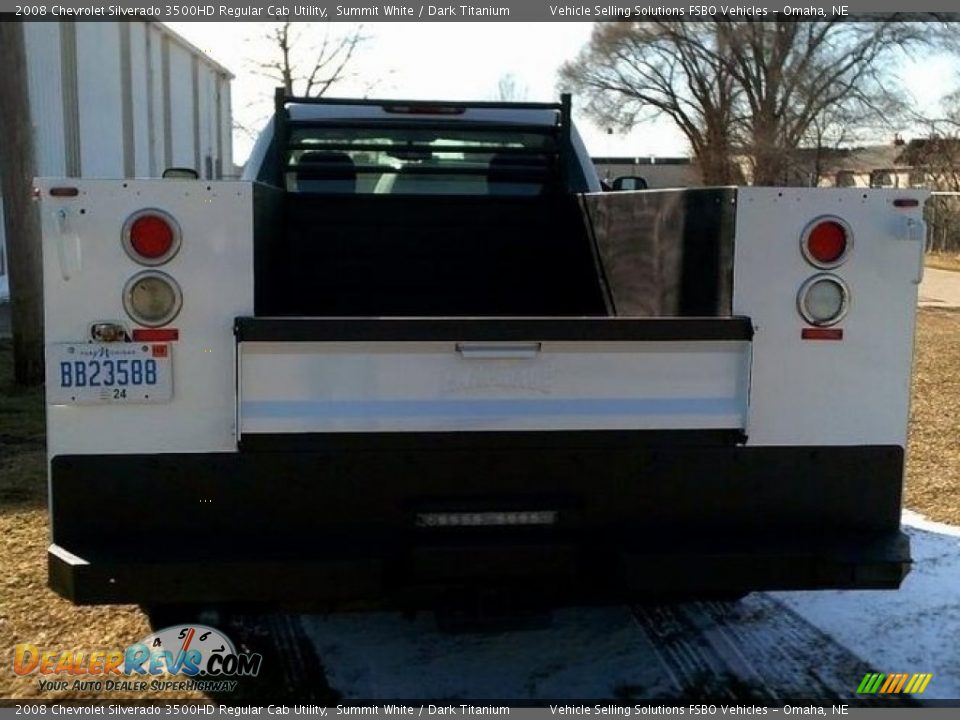 2008 Chevrolet Silverado 3500HD Regular Cab Utility Summit White / Dark Titanium Photo #3