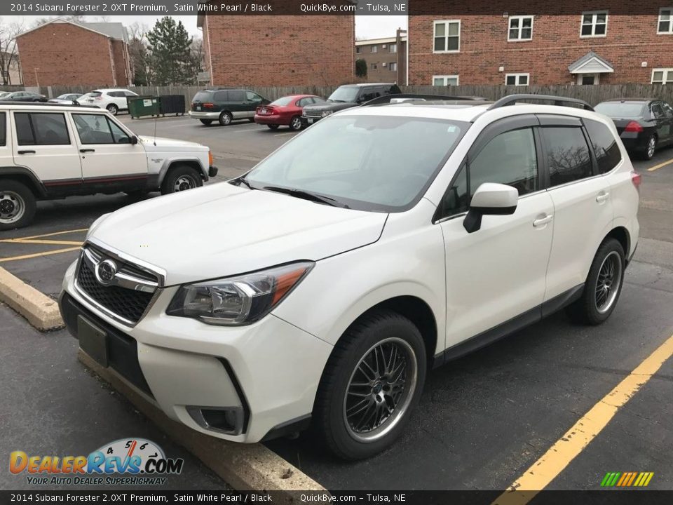 2014 Subaru Forester 2.0XT Premium Satin White Pearl / Black Photo #1