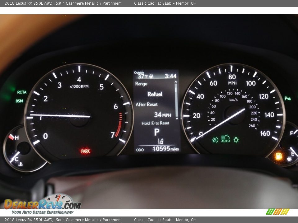 2018 Lexus RX 350L AWD Satin Cashmere Metallic / Parchment Photo #8