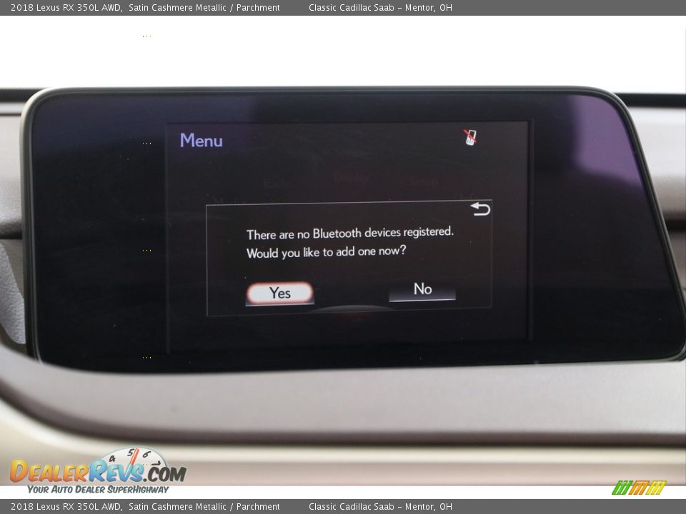 2018 Lexus RX 350L AWD Satin Cashmere Metallic / Parchment Photo #11