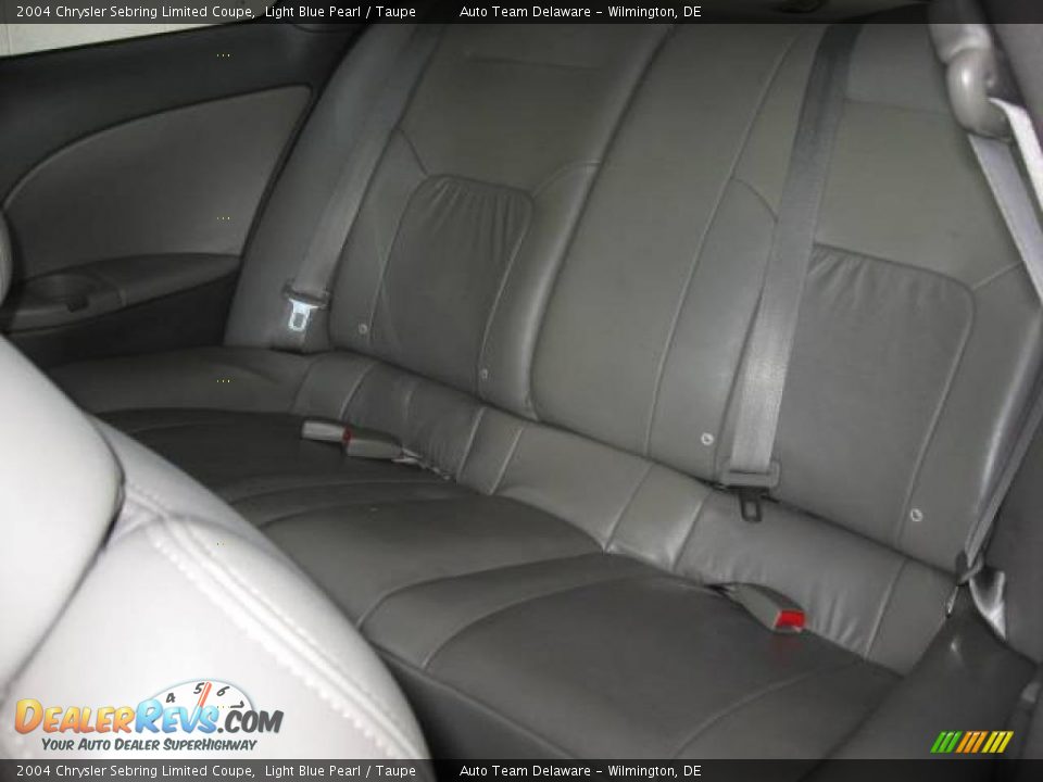 2004 Chrysler Sebring Limited Coupe Light Blue Pearl / Taupe Photo #22