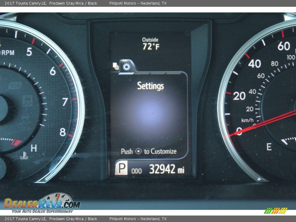 2017 Toyota Camry LE Predawn Gray Mica / Black Photo #14