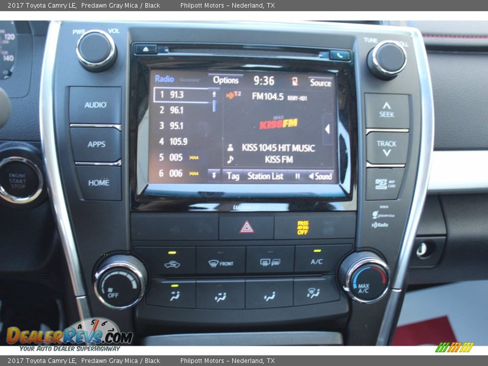 2017 Toyota Camry LE Predawn Gray Mica / Black Photo #16