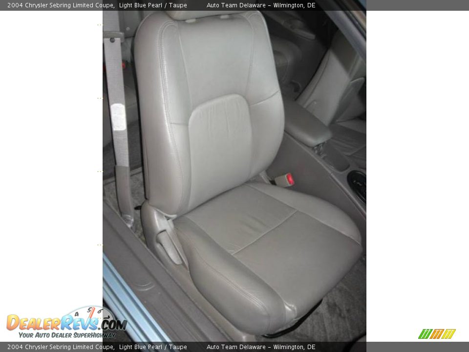 2004 Chrysler Sebring Limited Coupe Light Blue Pearl / Taupe Photo #24