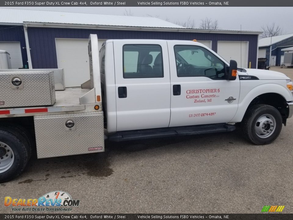 2015 Ford F350 Super Duty XL Crew Cab 4x4 Oxford White / Steel Photo #10