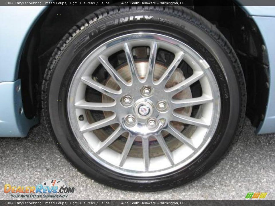 2004 Chrysler Sebring Limited Coupe Light Blue Pearl / Taupe Photo #27