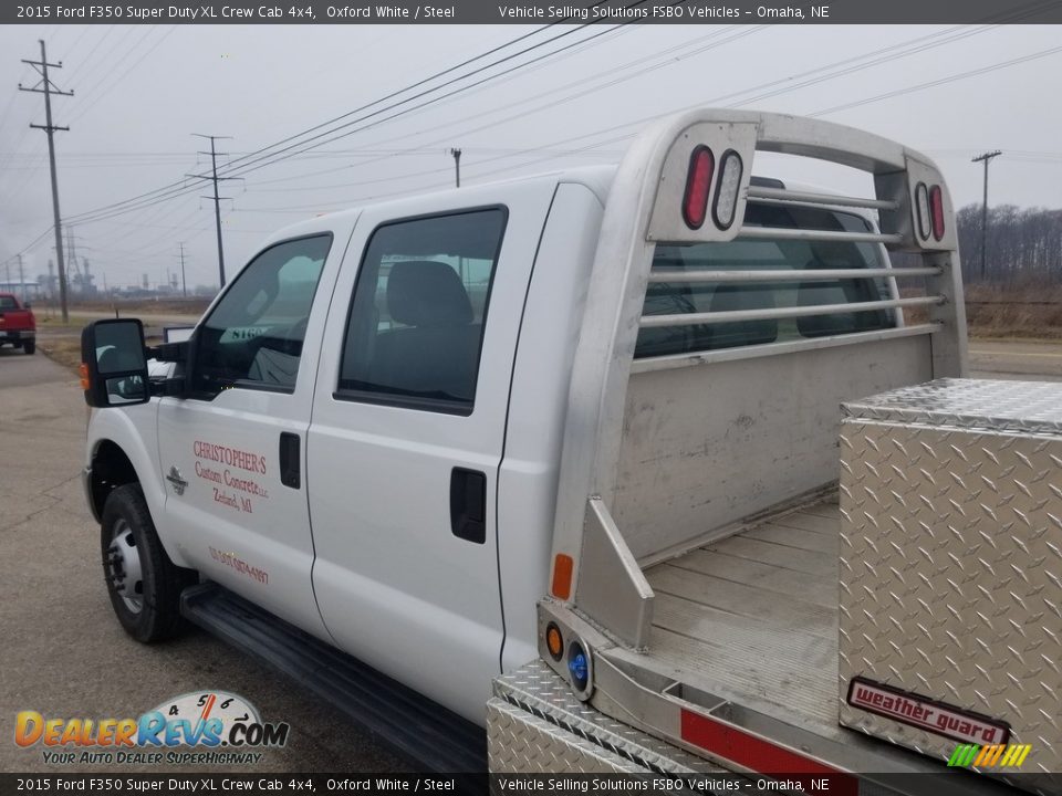 2015 Ford F350 Super Duty XL Crew Cab 4x4 Oxford White / Steel Photo #14