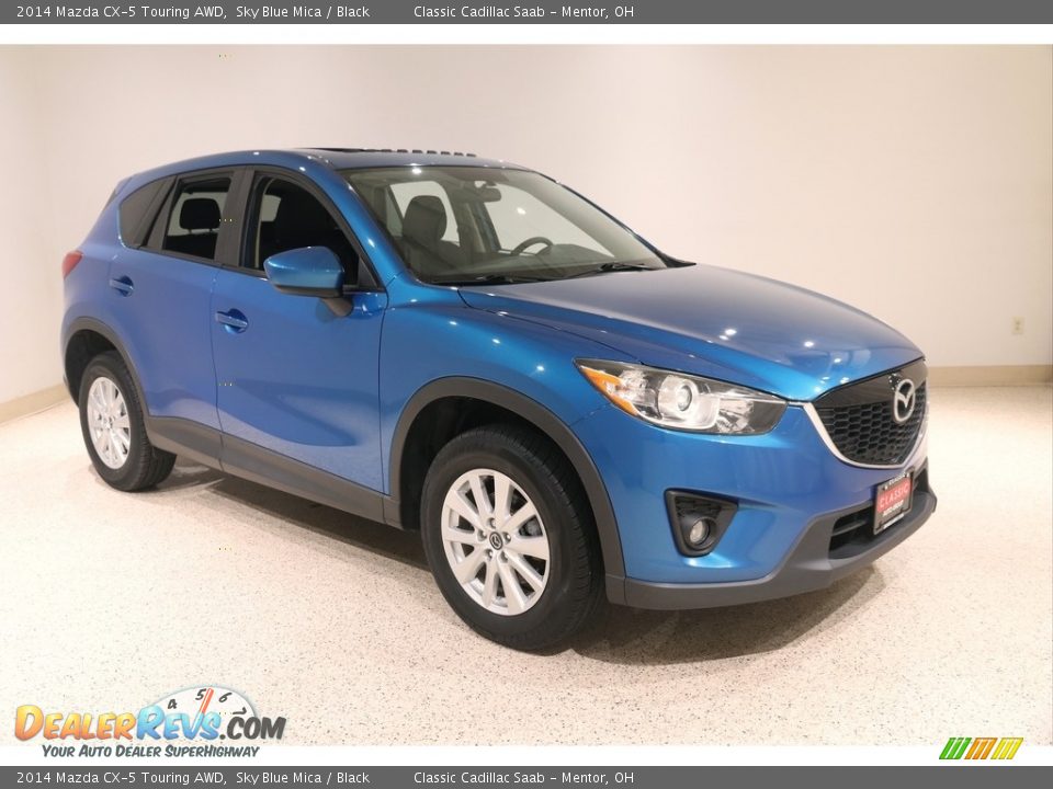 2014 Mazda CX-5 Touring AWD Sky Blue Mica / Black Photo #1