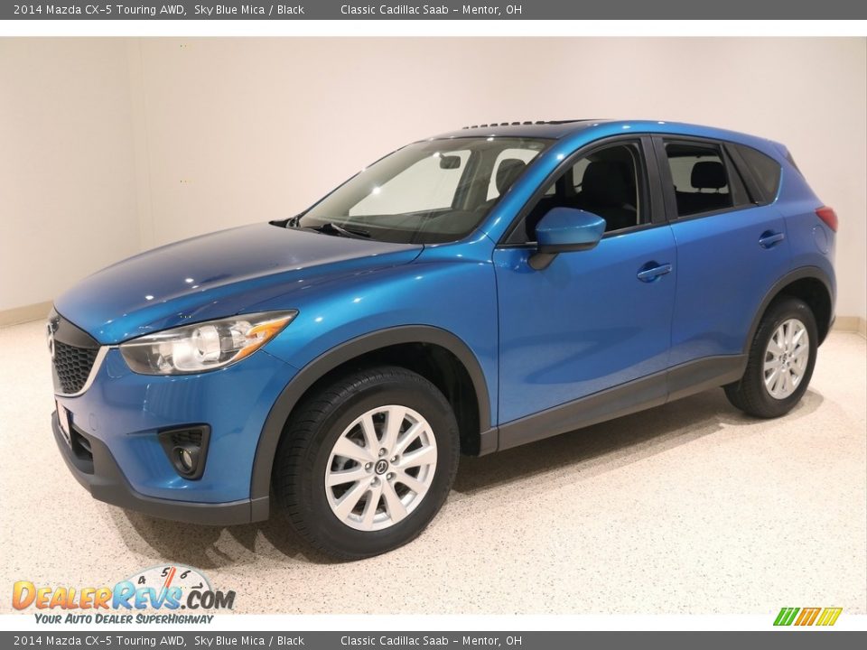 2014 Mazda CX-5 Touring AWD Sky Blue Mica / Black Photo #3