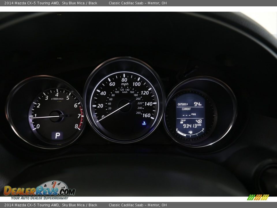 2014 Mazda CX-5 Touring AWD Sky Blue Mica / Black Photo #8