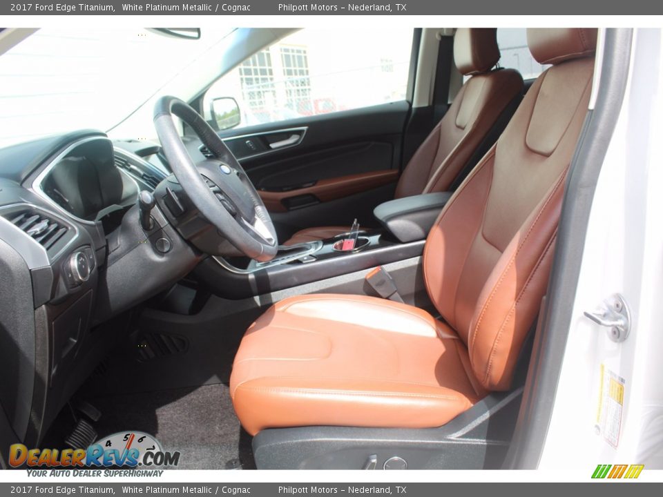 Front Seat of 2017 Ford Edge Titanium Photo #14