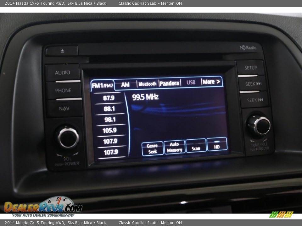 2014 Mazda CX-5 Touring AWD Sky Blue Mica / Black Photo #10