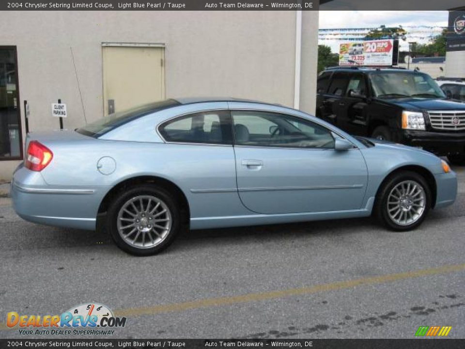 2004 Chrysler Sebring Limited Coupe Light Blue Pearl / Taupe Photo #33