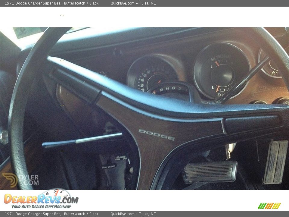 1971 Dodge Charger Super Bee Butterscotch / Black Photo #6