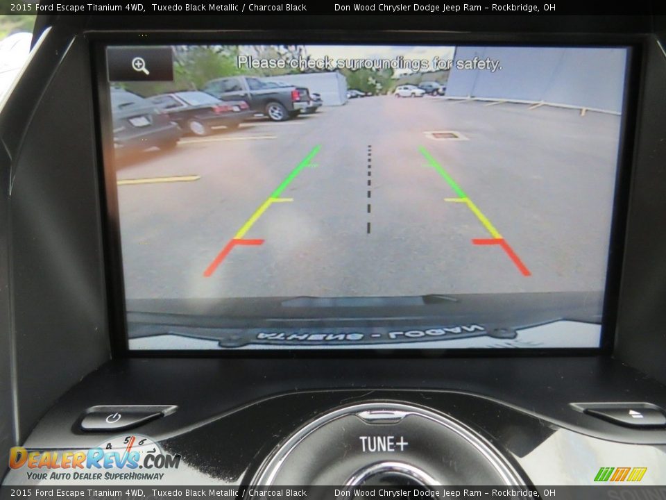 2015 Ford Escape Titanium 4WD Tuxedo Black Metallic / Charcoal Black Photo #2