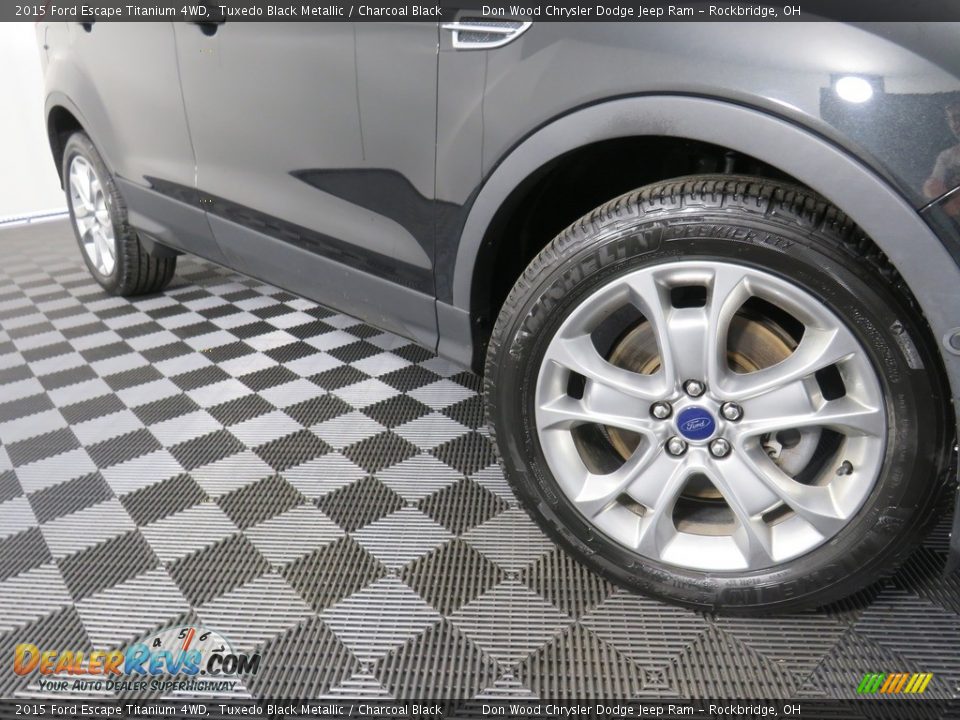 2015 Ford Escape Titanium 4WD Tuxedo Black Metallic / Charcoal Black Photo #4