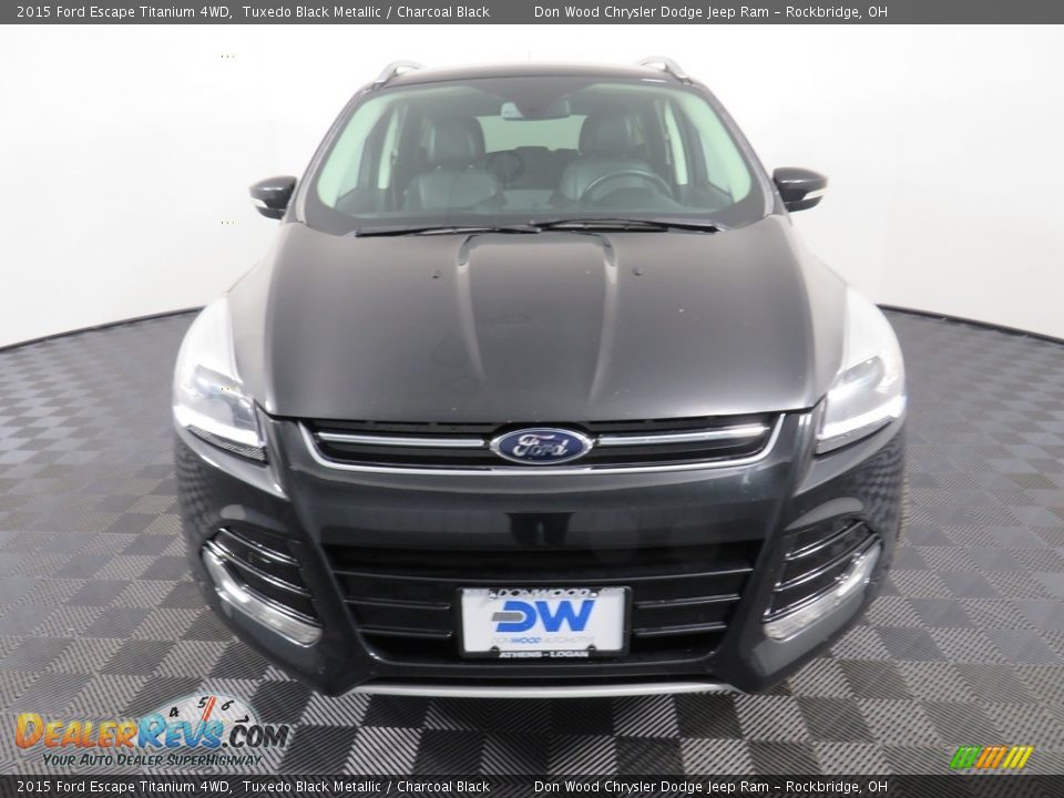 2015 Ford Escape Titanium 4WD Tuxedo Black Metallic / Charcoal Black Photo #5
