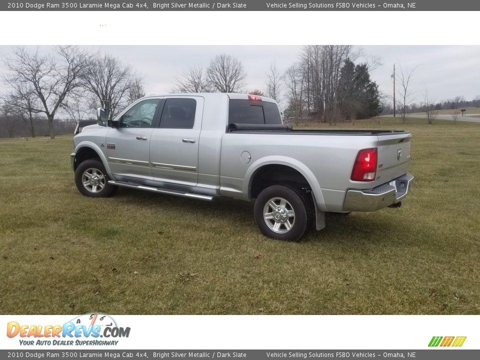 Bright Silver Metallic 2010 Dodge Ram 3500 Laramie Mega Cab 4x4 Photo #5