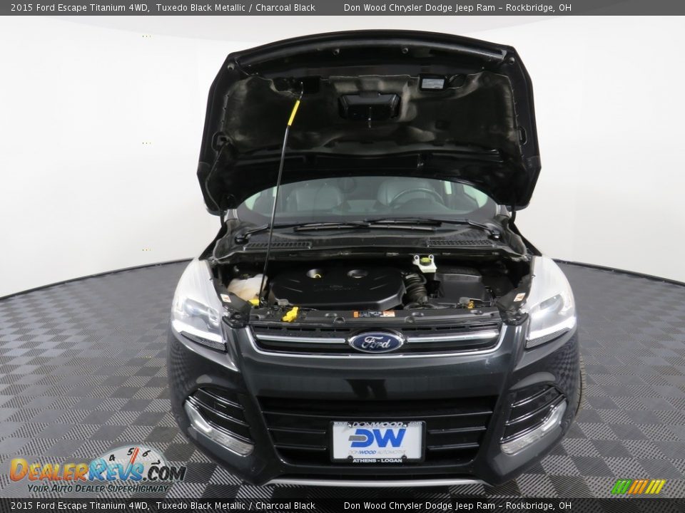2015 Ford Escape Titanium 4WD Tuxedo Black Metallic / Charcoal Black Photo #6