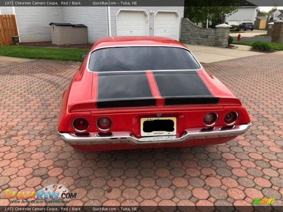 1972 Chevrolet Camaro Coupe Red / Black Photo #6