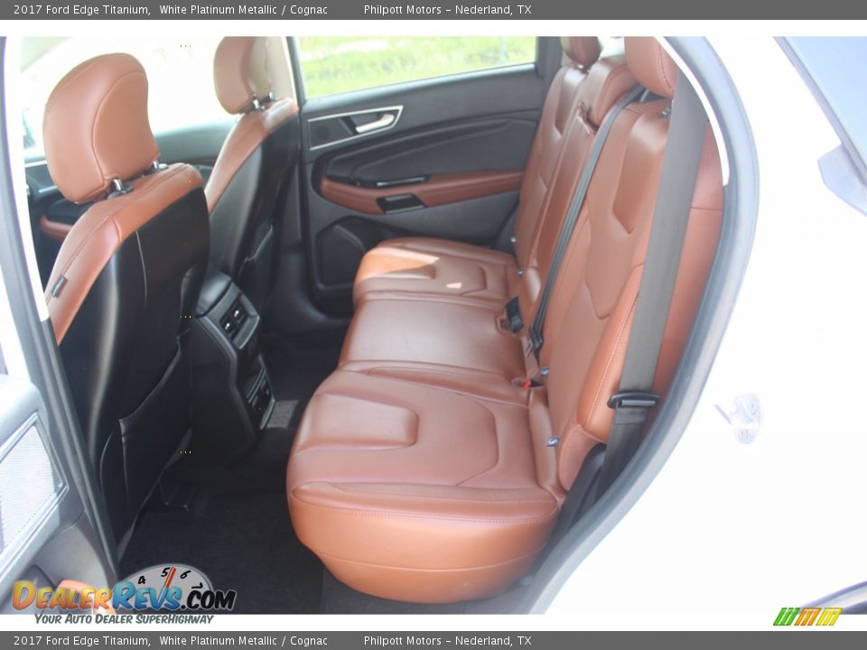 Rear Seat of 2017 Ford Edge Titanium Photo #24