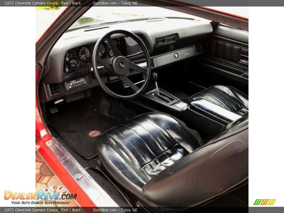 Black Interior - 1972 Chevrolet Camaro Coupe Photo #7