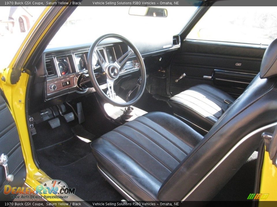 Black Interior - 1970 Buick GSX Coupe Photo #3