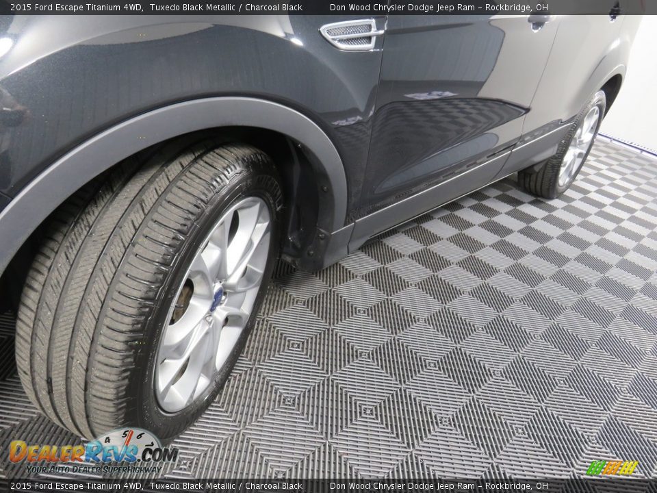 2015 Ford Escape Titanium 4WD Tuxedo Black Metallic / Charcoal Black Photo #9