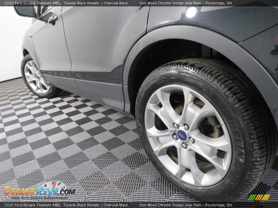 2015 Ford Escape Titanium 4WD Tuxedo Black Metallic / Charcoal Black Photo #10