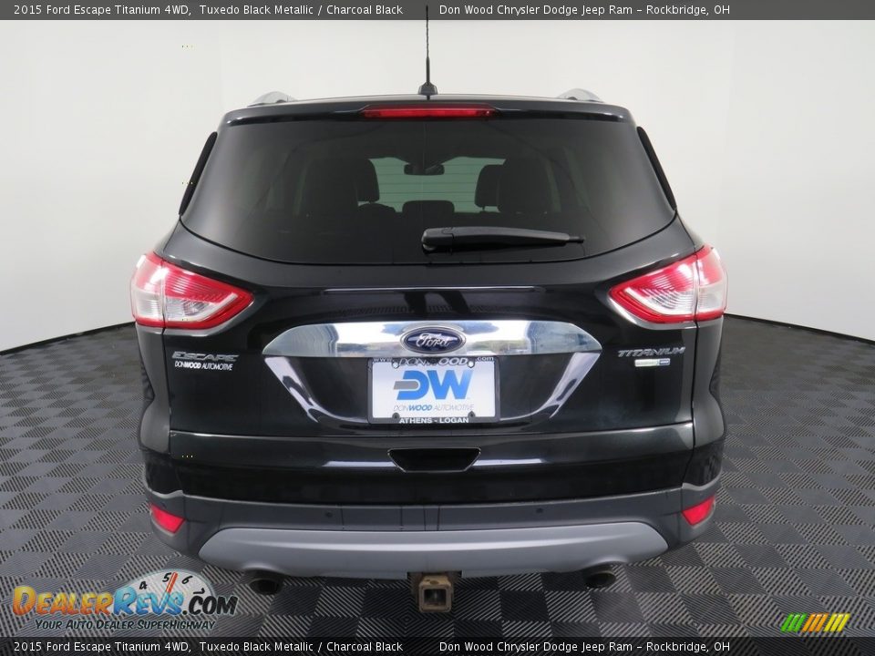 2015 Ford Escape Titanium 4WD Tuxedo Black Metallic / Charcoal Black Photo #11