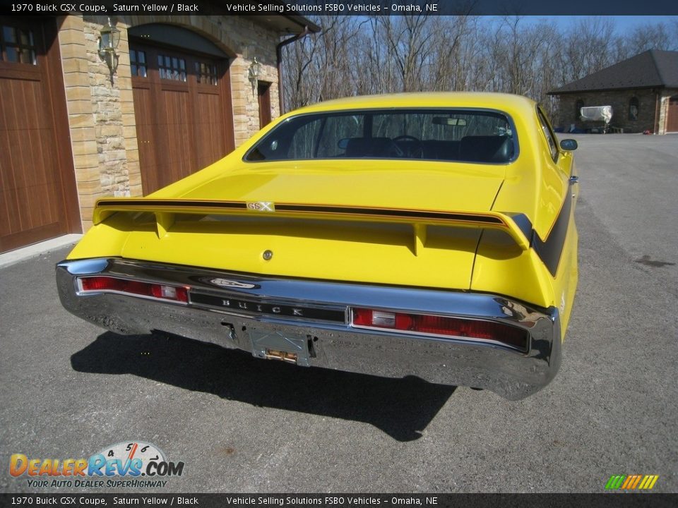 1970 Buick GSX Coupe Saturn Yellow / Black Photo #6