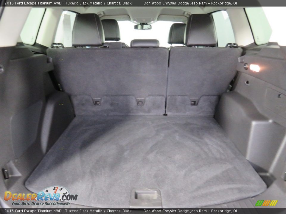 2015 Ford Escape Titanium 4WD Tuxedo Black Metallic / Charcoal Black Photo #14
