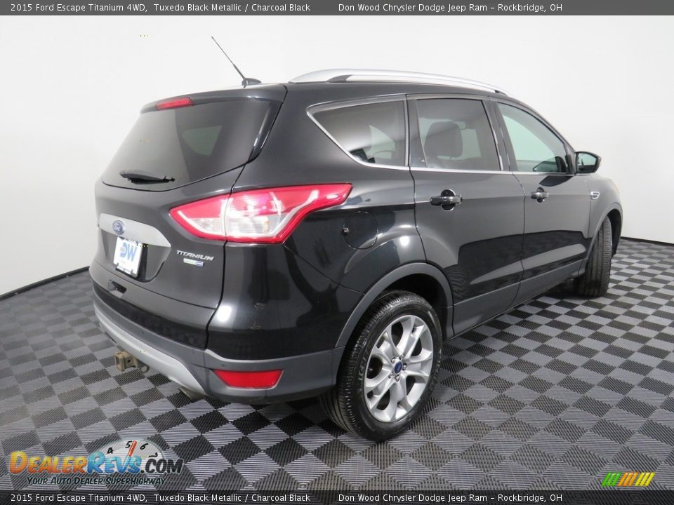 2015 Ford Escape Titanium 4WD Tuxedo Black Metallic / Charcoal Black Photo #16