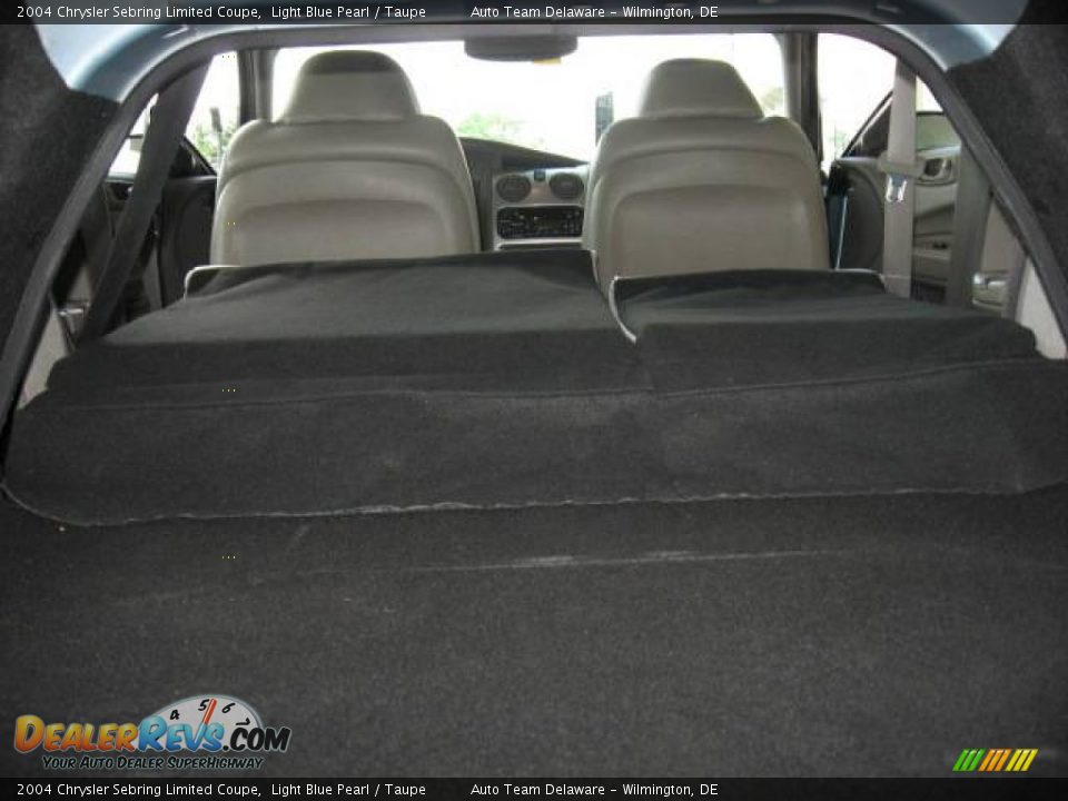 2004 Chrysler Sebring Limited Coupe Light Blue Pearl / Taupe Photo #36