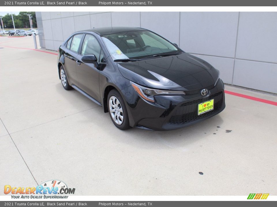 2021 Toyota Corolla LE Black Sand Pearl / Black Photo #2