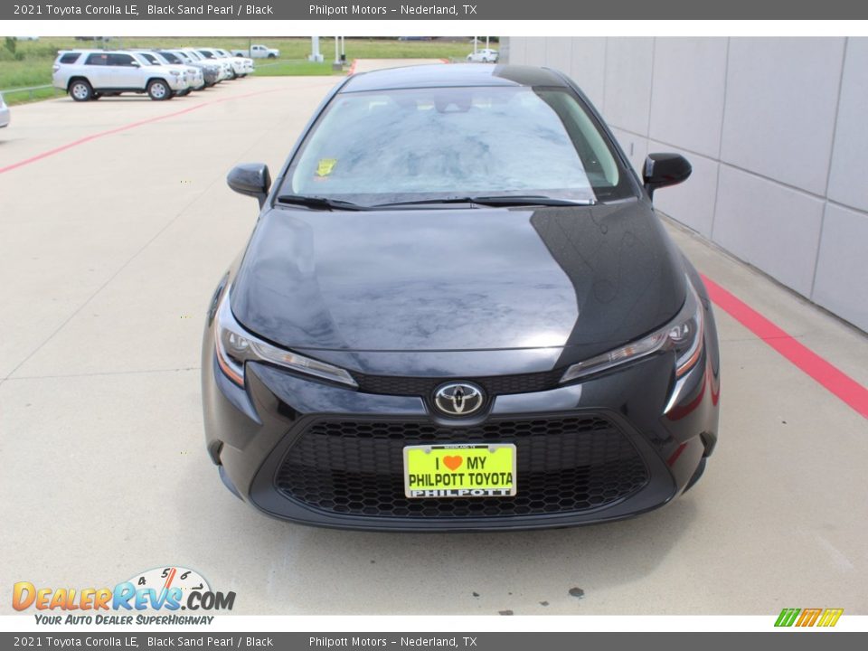 2021 Toyota Corolla LE Black Sand Pearl / Black Photo #3