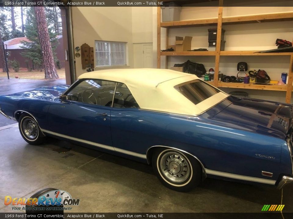 Acapulco Blue 1969 Ford Torino GT Convertible Photo #1