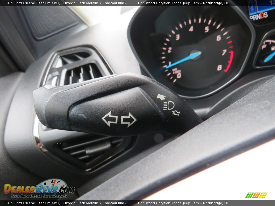2015 Ford Escape Titanium 4WD Tuxedo Black Metallic / Charcoal Black Photo #22