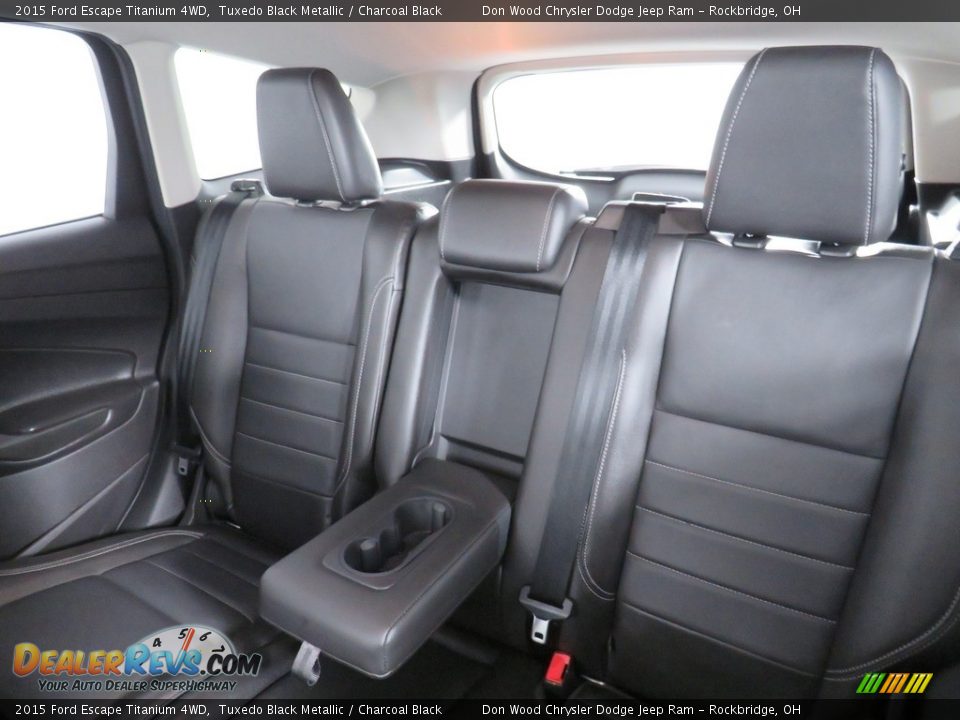 2015 Ford Escape Titanium 4WD Tuxedo Black Metallic / Charcoal Black Photo #31