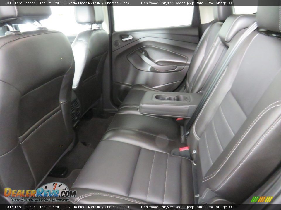 2015 Ford Escape Titanium 4WD Tuxedo Black Metallic / Charcoal Black Photo #33